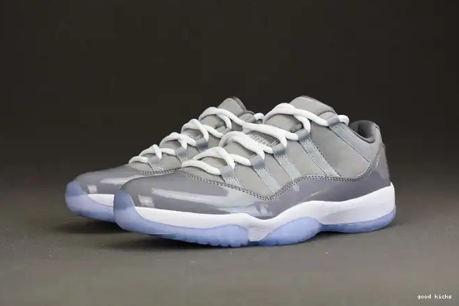 Cheap Air Grey Cool Jordan 11 Low 528895-003 0606